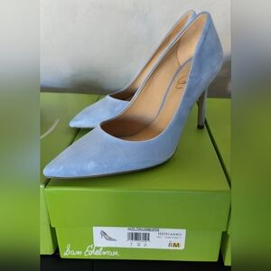 Sam Edelman Sky Blue Suede Heels